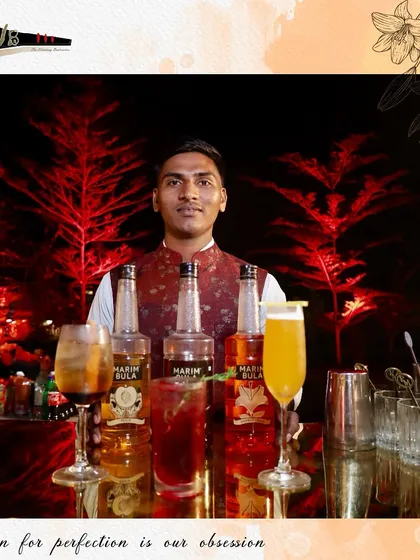 A selection of our signature cocktails on display, showcasing the variety of flavors and presentations we offer.