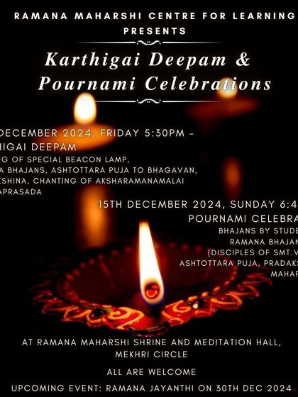 Ramana Maharshi Centre for Learning - Spiritual & Cultural Events Pournami: Full Moon Celebrations photo 7