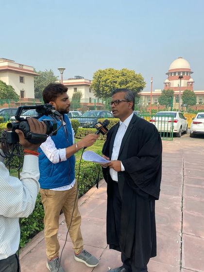 Speaking to the press outside the Supreme Court after the constitution bench delivered its split verdict on the EWS reservation amendment.