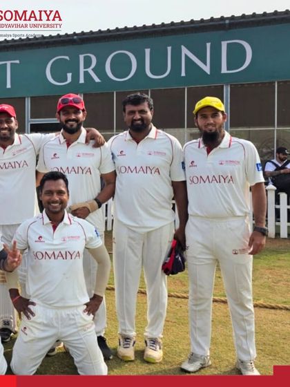 The SSA Men’s Cricket Team after their stunning 7-wicket victory to open the Mumbai T20 Cricket Blast 3.0 campaign.