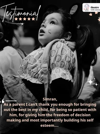 "Thank you for bringing out the best in my child... and most importantly building his self esteem." A heartfelt testimonial from a parent.
