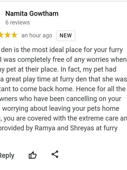 FurryDen - Home Dog Boarding Words from Our Happy Pet Parents photo 9