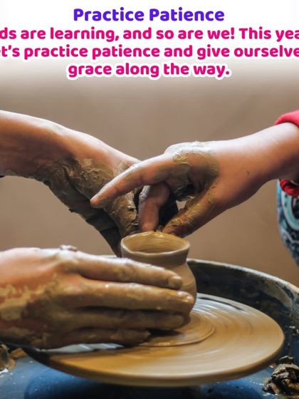 Patience is a skill we practice every day, especially at the pottery wheel. Here, two sets of hands work together, learning that good things take time and gentle effort.