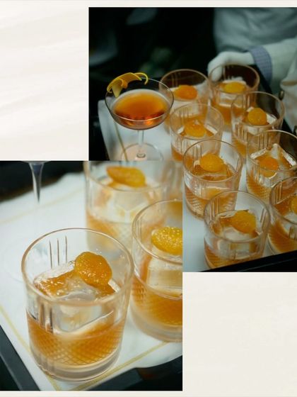 A collage of cocktails from the 'Modern Luxury' event, showing the variety and elegant presentation.