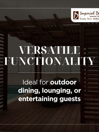 I design pergolas for versatile functionality. This space is now ideal for outdoor dining with family, lounging with a book, or entertaining guests by the poolside.