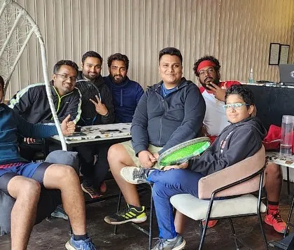 Another moment from our Christmas get-together with our adult players. These events are a great way to relax, socialize, and build friendships outside of training sessions.