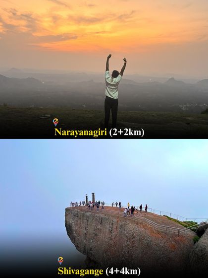 Choose your sunrise: the serene Narayanagiri or the popular Shivagange. Both are fantastic quick getaways.