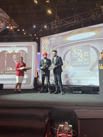 On stage at the WOW Awards. Sharing this moment is a reminder that when you work with heart and ambition, your efforts are noticed.