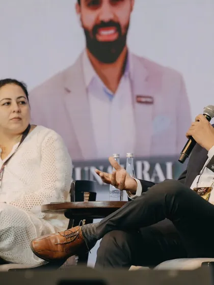Engaging in a panel discussion at ICWF. I am passionate about discussing the future of the event industry and innovating new ways to create magical experiences.