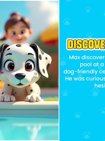 Max's story begins with discovery. He was curious but hesitant when he first saw our dog-friendly center and pool, a feeling many first-timers share.