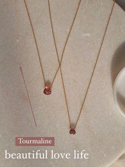 A simple and elegant Pink Tourmaline heart drop pendant. I designed this piece to be a constant, gentle reminder of self-love and compassion.