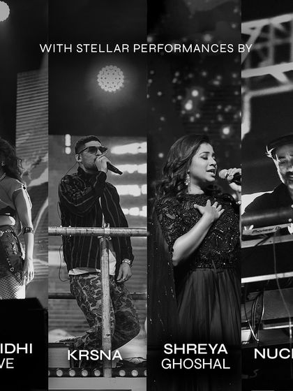 The stellar lineup for Pearl 2024, featuring Sunidhi Live, Krsna, Shreya Ghoshal, and Nucleya.
