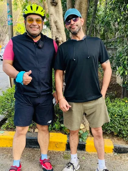 Two friends and cycling buddies. The bonds we form are for life.