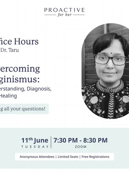 We frequently host webinars on Overcoming Vaginismus. Here you can learn about diagnosis, healing, and ask any questions you have in a safe, anonymous setting.