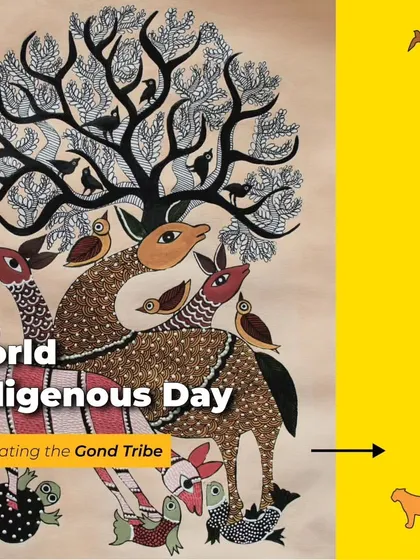 Celebrating the Gond Tribe. Their art tells stories of the forest and its creatures. Our composters, adorned with their art, aim to tell a new story: one of urban communities learning to live sustainably.