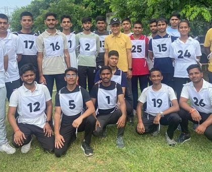 A full batch of aspirants ready for their GTO tasks. Each candidate is assigned a chest number, just like in the real SSB interview.