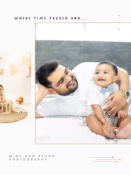 A father and son share a laugh on the bed. These candid moments are the heart of our family lifestyle sessions.