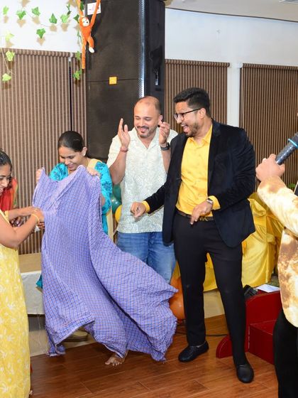 Another game moment from a birthday party. I love creating these interactive segments that get everyone involved and create lasting memories.