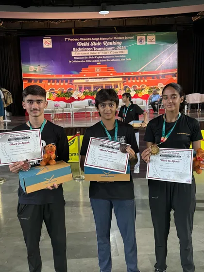 Three of my state champions after the award ceremony. Their hard work has paid off, and they are ready for the next challenge.
