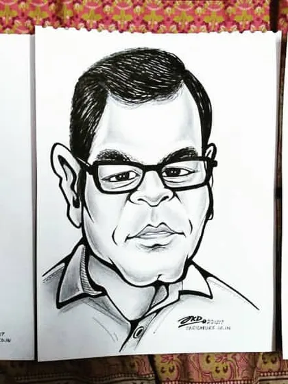 A great idea for HR departments looking for unique employee recognition gifts. I created this set of three individual caricatures for a company to give to their team members.