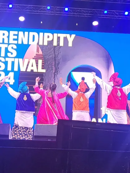 The finale of the 'Rangla Punjab' performance. Balle Balle!