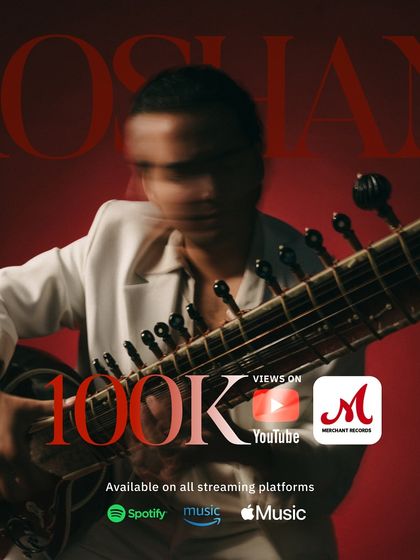 Celebrating 100k views for "Roshan" on YouTube. I am so grateful for the love you have all shown for this instrumental track, which holds such a deep personal meaning for me.