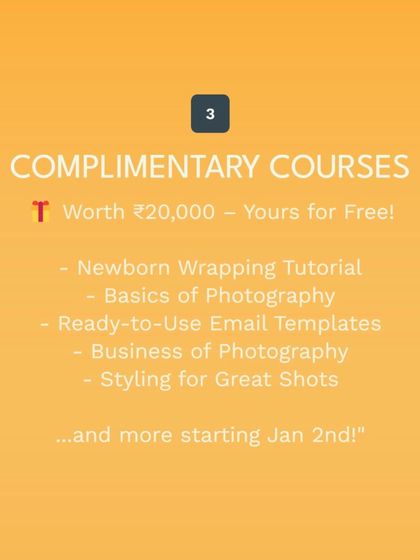 A list of complimentary courses worth ₹20,000 that are included for free with the Inner Circle membership.