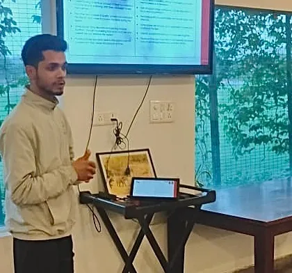 A coach presenting during a workshop, reflecting on his journey with the academy. Our coaches are dedicated professionals who are passionate about development.