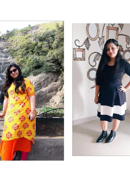 This is what dedication looks like. I am so incredibly proud of Shilpa's transformation journey with a combination of yoga and Zumba. Her progress is a beautiful reminder that consistency leads to more energy, confidence, and well-being.