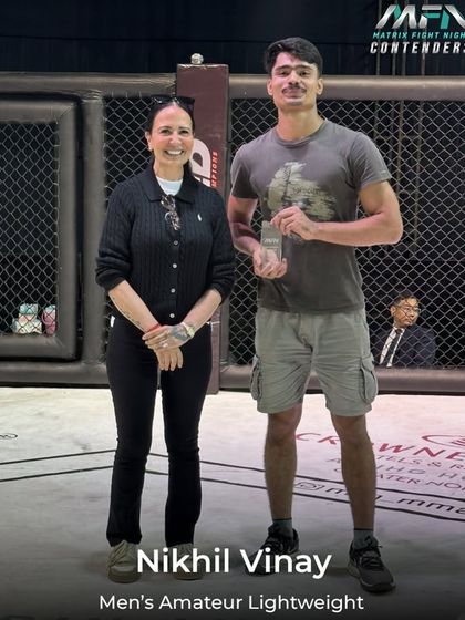 Another contract winner. Nikhil Vinay secures his spot in the MFN Lightweight division. We consistently produce fighters ready for the professional leagues.