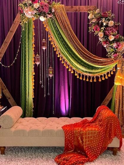 Vibrant Haldi & Mehendi Decor photo 11