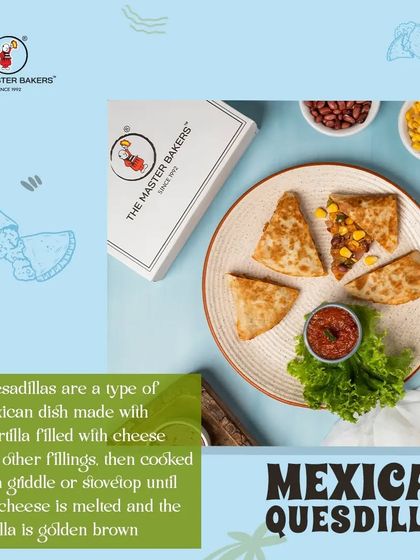 An informative graphic showcasing our Mexican Quesadillas, explaining how this delicious dish is made.