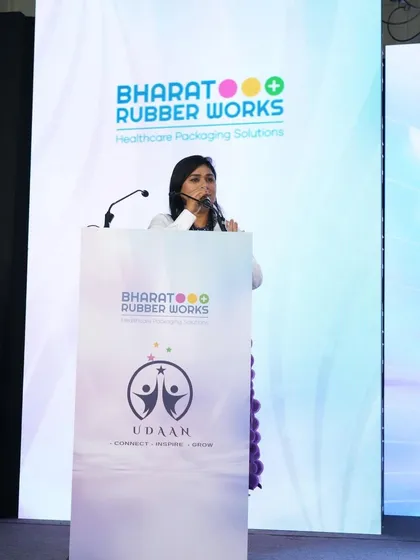 A full-stage view from the Bharat Rubber Works event, showcasing the professional setup I am accustomed to managing.
