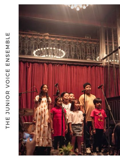 The Lydian Junior Voice Ensemble performing at our Students' Gig. We nurture a love for singing from a young age, teaching harmonies and group performance skills in a fun, supportive environment.