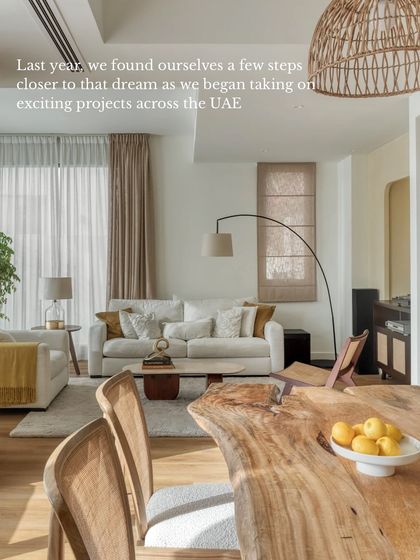 This image captures the essence of our dream to expand our work to the UAE. The bright, modern, and family-friendly space we created in this Dubai villa represents a significant step in our journey.