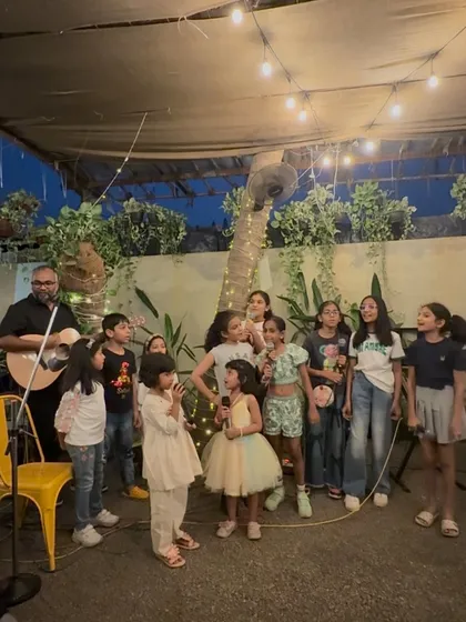 One of our favorite moments: the kids taking over the stage. We love being a family-friendly venue where even the youngest members of the community can share their talents.