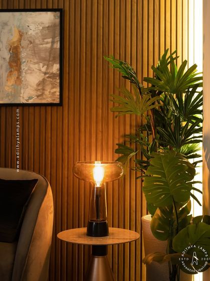 A showcase of our diverse modern table lamps. This selection includes a sleek adjustable reading lamp, a minimalist LED bar lamp, a smoked glass ambient light, and a glowing orb, demonstrating options for every style and need.