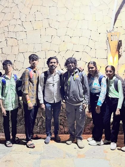 A small group of students and teachers enjoying their time together at our annual picnic in 2023.