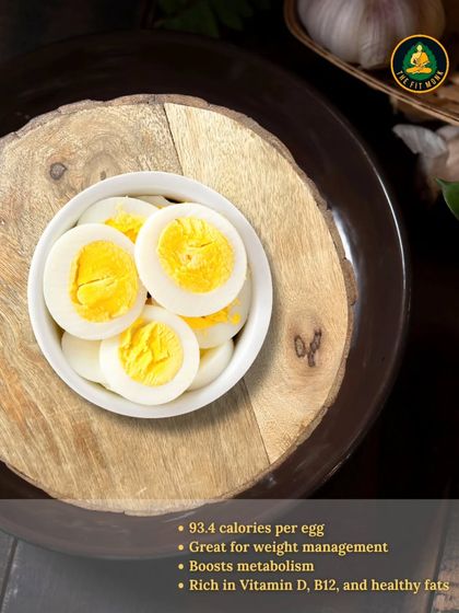 Did you know a single egg has just 93.4 calories? It's great for weight management, boosts metabolism, and is rich in essential vitamins.