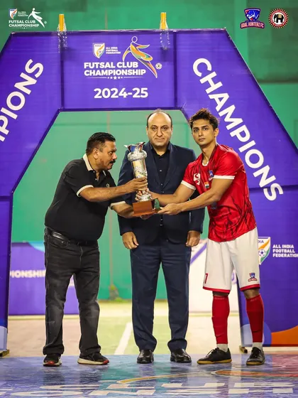Mahip Adhikari receiving the Best Player of the Tournament award. A well-deserved recognition for his magical performances throughout the championship.
