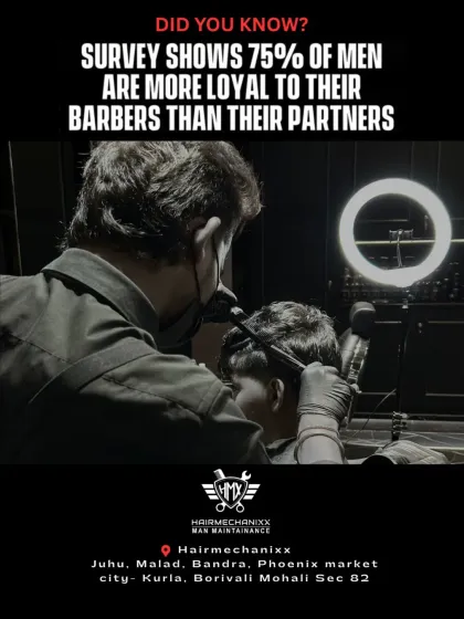 Did you know a survey shows 75% of men are more loyal to their barbers than their partners? We strive to earn that kind of devotion with every cut.