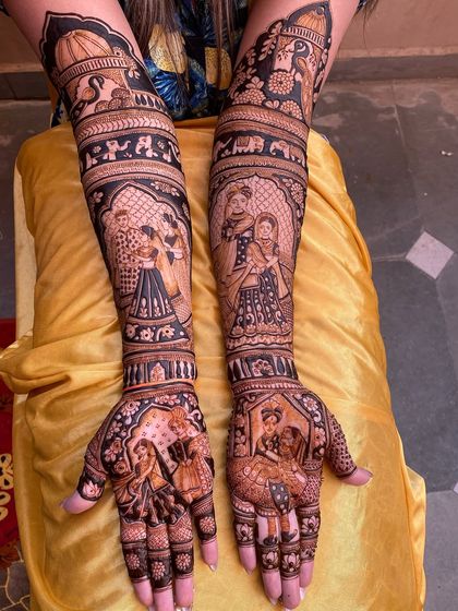 Umesh Kumar - Bridal & Wedding Mehandi Your Story in Henna: Custom & Portrait Designs photo 17