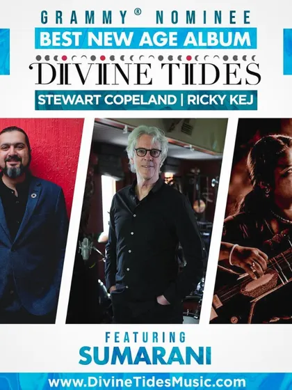 I was so thrilled and honored to be a featured artist on the Grammy-nominated album 'Divine Tides' by Ricky Kej and Stewart Copeland. Working on this project was a truly profound musical experience.