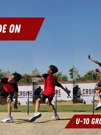 Teaching the U-10 group the classic side-on bowling action. We break down the technique into simple steps to build a strong foundation from the very beginning.