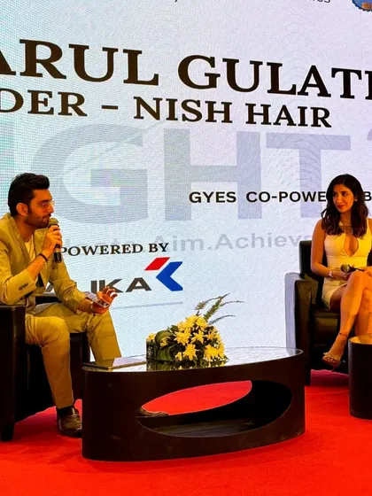 Guiding the discussion with Parul Gulati. My role is to steer the conversation towards topics that are most relevant and interesting for the audience of young entrepreneurs.