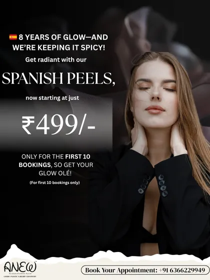 To celebrate our 8th anniversary, we are offering our luxurious Spanish Peels. This treatment provides a deep exfoliation experience that reveals smoother, brighter, and clearer skin from the very first session.