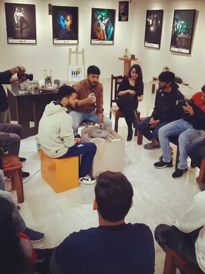 An interactive session where students get to ask questions and get a close-up look at the hand-building process.