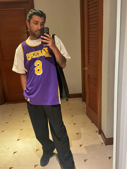A classic Lakers jersey for a casual, sporty look.