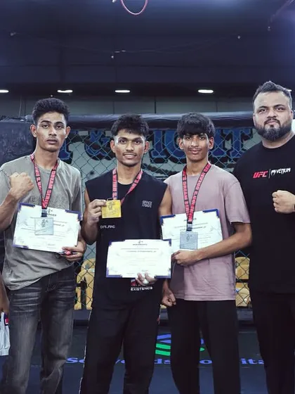 Our gold medal winners from the Warrior Dream Series. Mishty, Arjun, and Sufiyan dominated their categories, showcasing the precision, strategy, and power we instill in our fighters.
