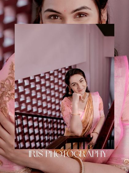 A close-up portrait from this indoor session, focusing on the model's gentle smile and the beautiful play of light.